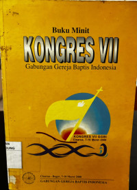 Image of Buku Minit Kongres VII GGBI