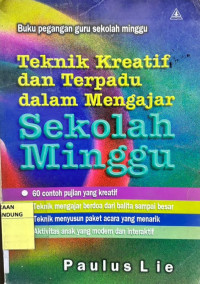 Image of Teknik Kreatif Dan Terpadu Dalam Mengajar Sekolah Minggu